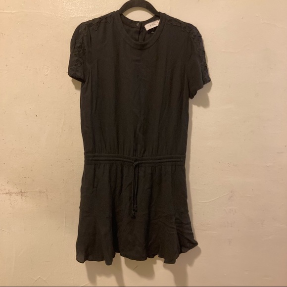 A.L.C. Black Short Sleeve A-Line Dress S - Picture 2 of 7